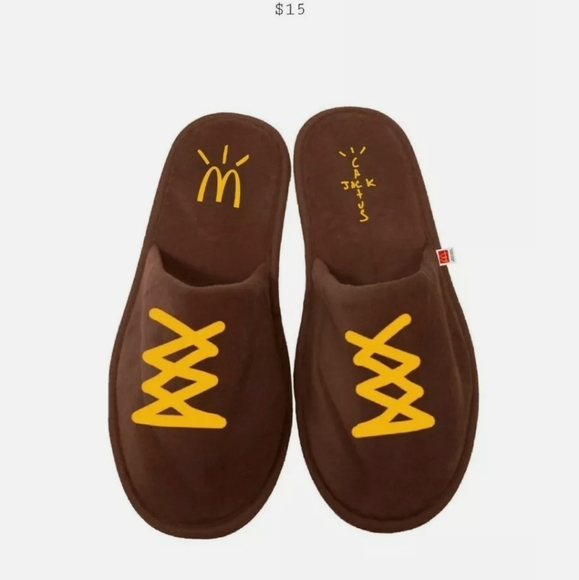 Cactus Jack McDonalds House Slippers 2 pairs - Picture 4 of 4